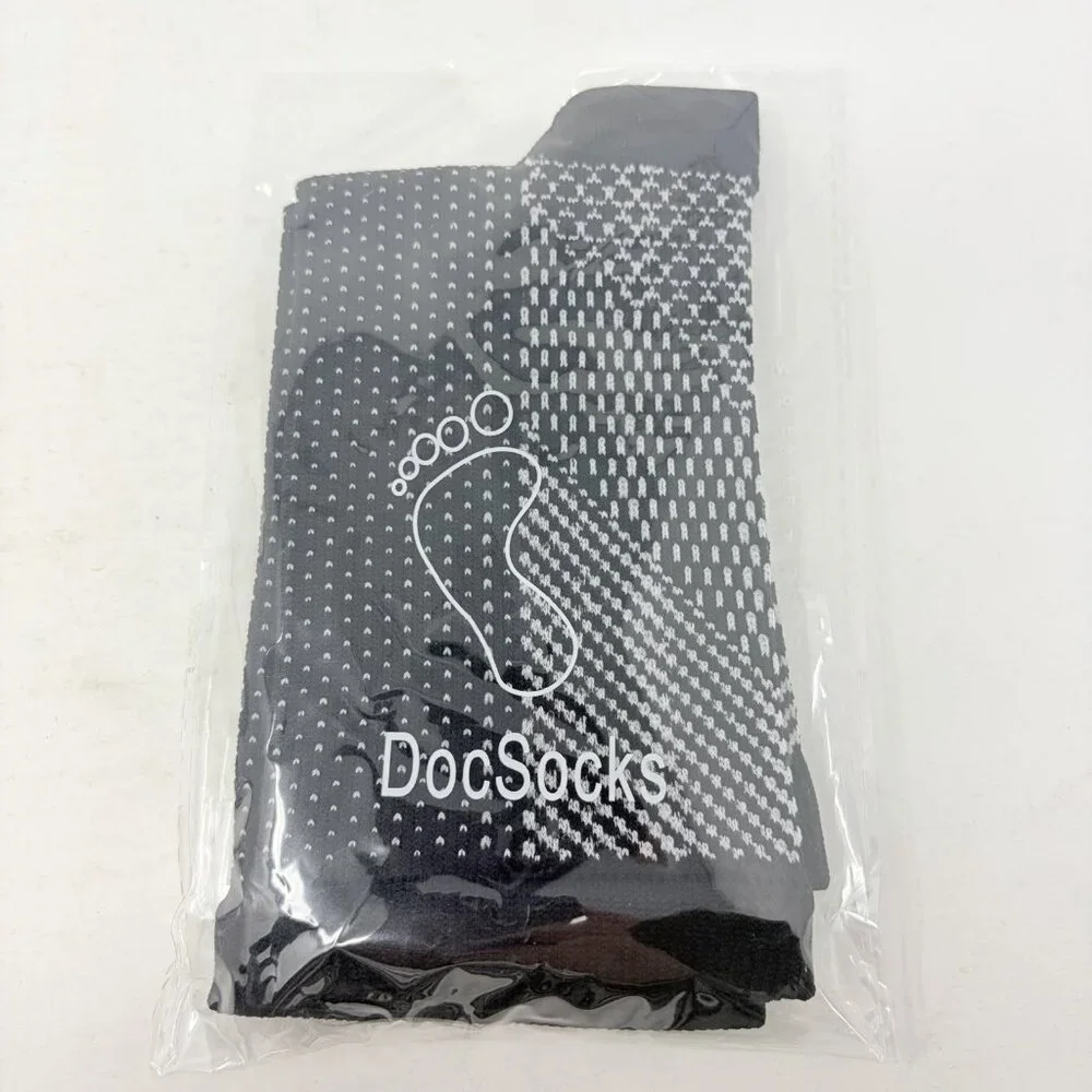 DocSocks Womens One Size 4 Pack of Compression Sleeve‎ Socks with Open Toes 244